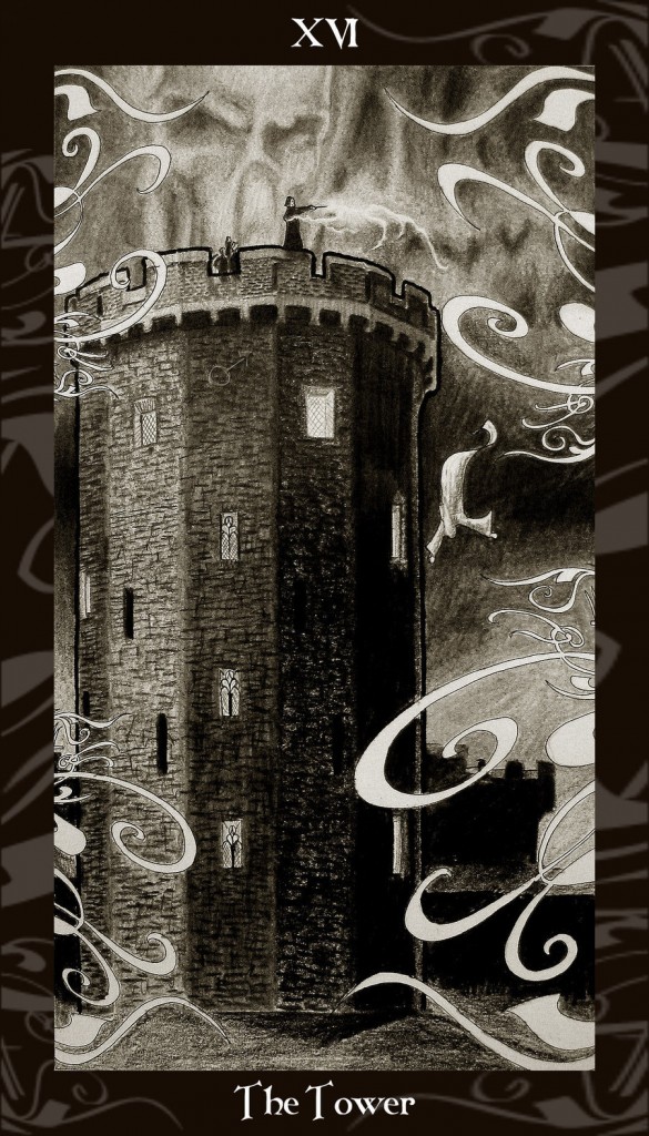 Lá XVI. The Tower trong bộ Harry Potter Tarot