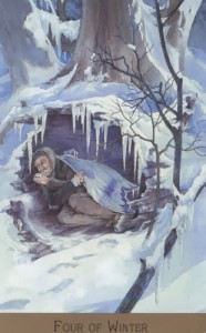 Lá Four of Winter - Victorian Fairy Tarot