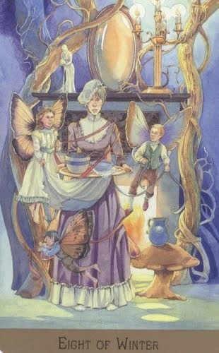 Lá Eight of Winter – Victorian Fairy Tarot