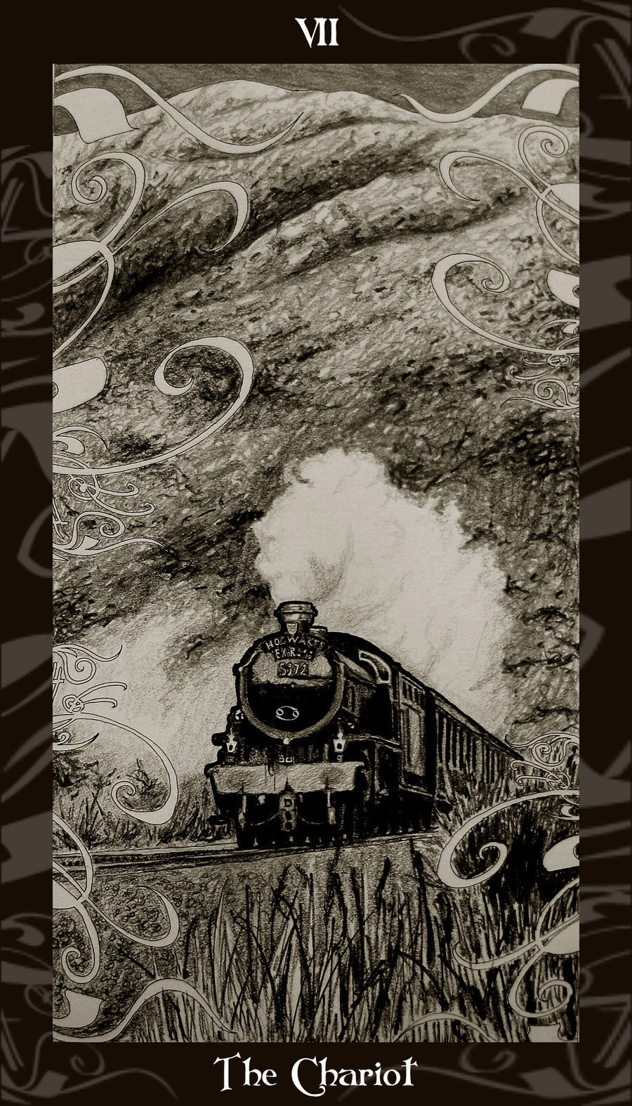 Lá VII. The Chariot – Harry Potter Tarot