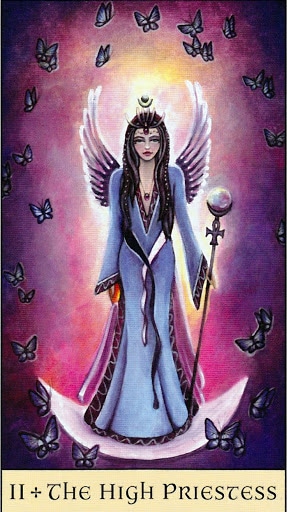 Lá II. The High Priestess - Crystal Visions Tarot