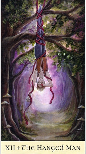 Lá XII. The Hanged Man - Crystal Visions Tarot