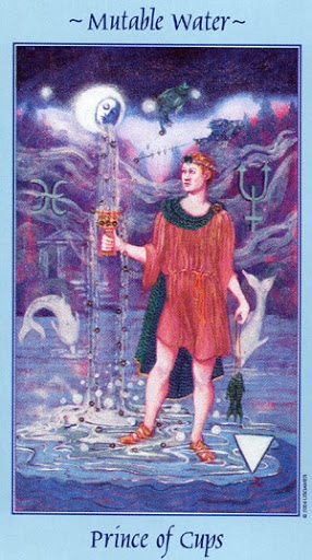 Lá Prince of Cups - Celestial Tarot