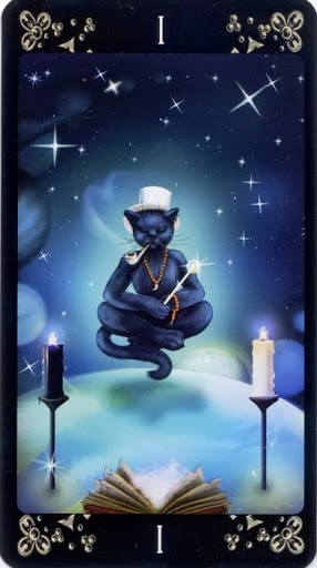 Ý nghĩa Lá I. The Magician trong bộ Black Cats Tarot