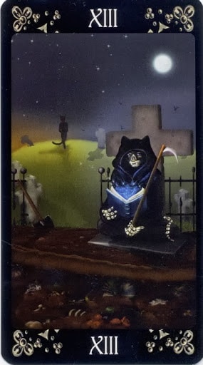 Ý nghĩa lá XIII. Death trong bộ Black Cats Tarot