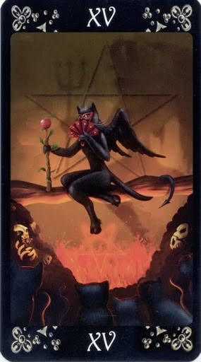 Ý nghĩa lá IV. The Devil trong bộ Black Cats Tarot