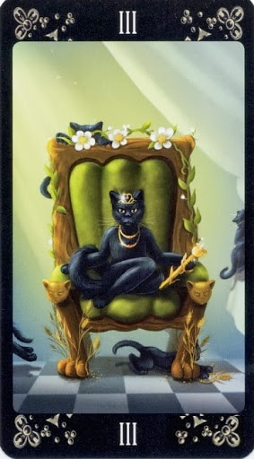 Lá III. The Empress – Black Cats Tarot