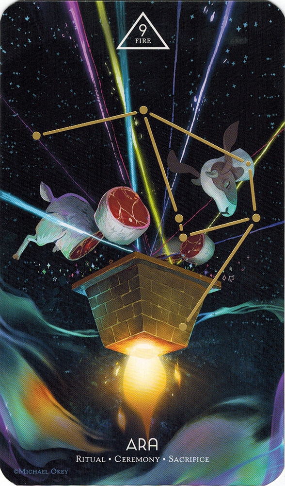 Lá 9 of Fire – Cosmos Tarot