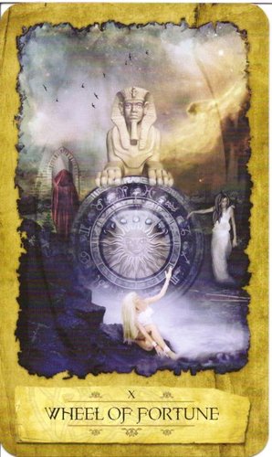Ý nghĩa lá The Wheel of Fortune trong bộ Mystic Dreamer Tarot