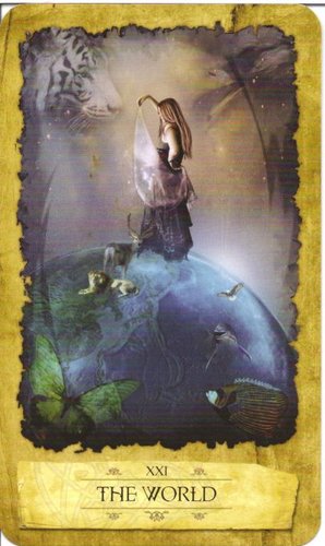 Ý nghĩa lá The World trong bộ Mystic Dreamer Tarot