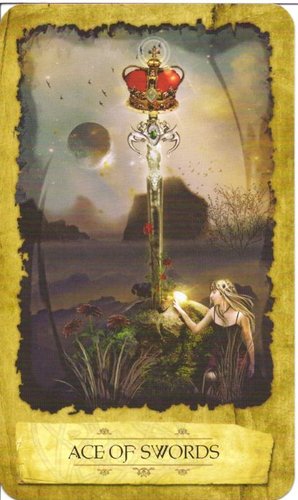Ý nghĩa lá Ace of Swords trong bộ Mystic Dreamer Tarot