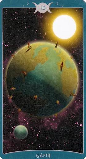Ý nghĩa lá 10 of Earth trong bộ Book of Shadows Tarot - As Above