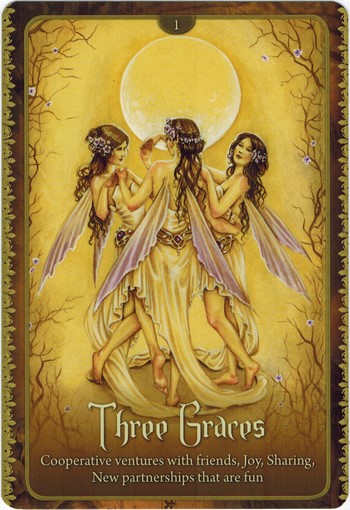 Ý nghĩa lá Three Graces trong bộ  Wild Wisdom of The Faery Oracle