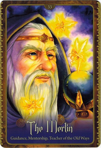 Ý nghĩa lá The Merlin trong bộ Wild Wisdom of The Faery Oracle