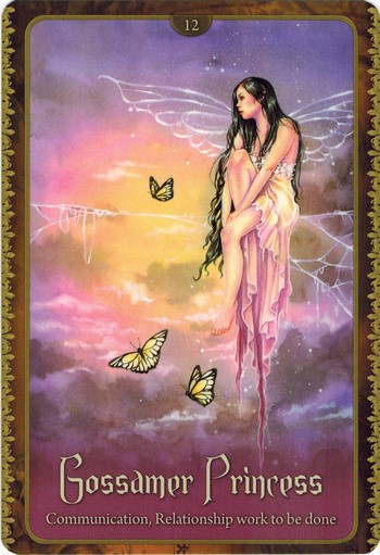 Ý nghĩa lá Gossamer Princess trong bộ Wild Wisdom of The Faery Oracle