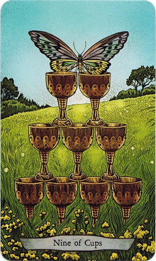 Ý nghĩa lá 9 of Cups trong bộ bài Animal Totem Tarot