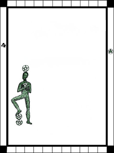 Lá 4 of Pentacles trong bộ bài Transparent Tarot