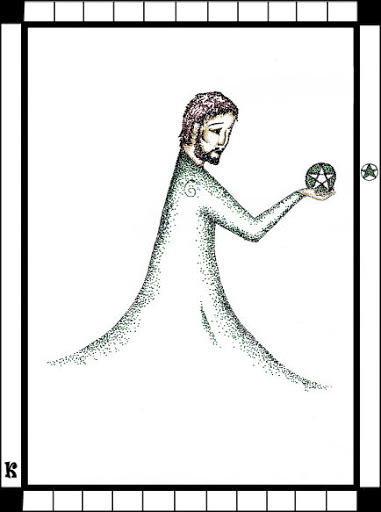 Lá King of Pentacles trong bộ bài Transparent Tarot