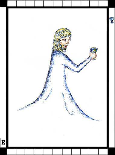 Lá King of Cups trong bộ bài Transparent Tarot