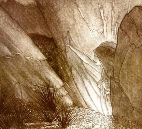 Erda (1912) - tranh của Arthur Rackham