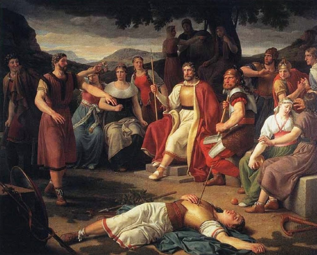 Cái chết của Baldr (1840) – tranh sơn dầu của Christoffer Wilhelm Eckersberg