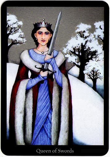 Lá Queen of Swords trong bộ bài Anna K Tarot