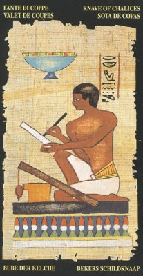 Ý nghĩa lá Knave of Chalices trong bộ bài Egyptian Tarot