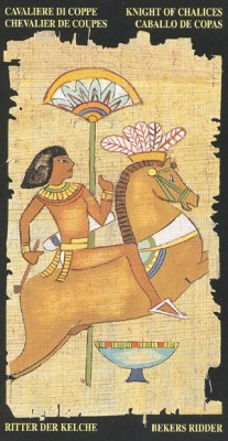 Ý nghĩa lá Knight of Chalices trong bộ bài Egyptian Tarot