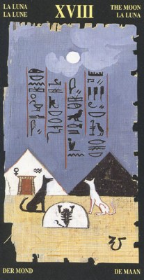 Ý nghĩa lá XVIII The Moon trong bộ bài Egyptian Tarot