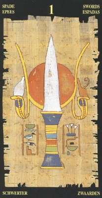 Ý nghĩa lá Ace of Swords trong bộ bài Egyptian Tarot