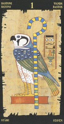 Ý nghĩa lá Ace of Wands trong bộ bài Egyptian Tarot