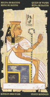 Ý nghĩa lá Queen of Wands trong bộ bài Egyptian Tarot
