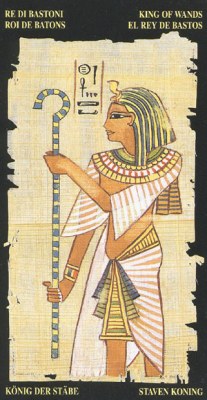 Ý nghĩa lá King of Wands trong bộ bài Egyptian Tarot