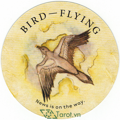 Ý nghĩa lá Bird- Flying trong bộ bài Tea Leaf Fortune Cards
