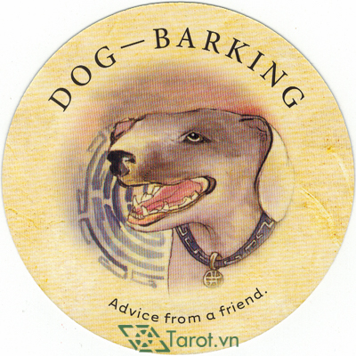 Ý nghĩa lá Dog-Barking  trong bộ bài Tea Leaf Fortune Cards