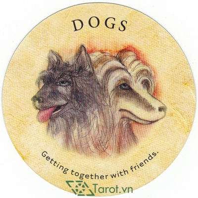 Ý nghĩa lá Dogs trong bộ bài Tea Leaf Fortune Cards