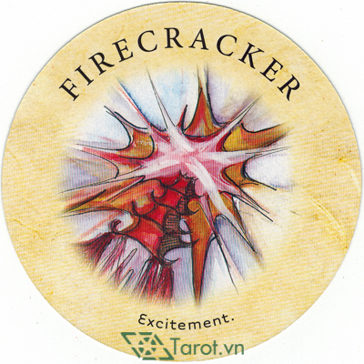 Ý nghĩa lá Firecracker trong bộ bài Tea Leaf Fortune Cards