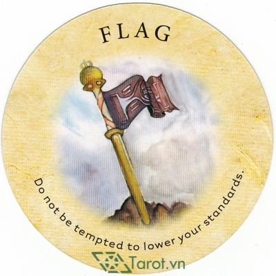 Ý nghĩa lá Flag trong bộ bài Tea Leaf Fortune Cards