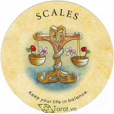 Ý nghĩa lá Scales trong bộ bài Tea Leaf Fortune Cards