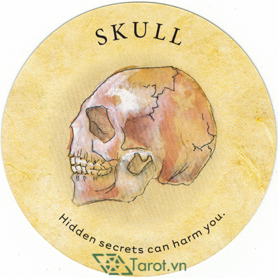 Ý nghĩa lá Skull trong bộ bài Tea Leaf Fortune Cards