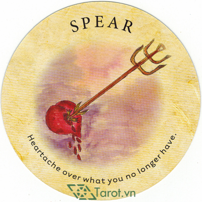 Ý nghĩa lá Spear trong bộ bài Tea Leaf Fortune Cards