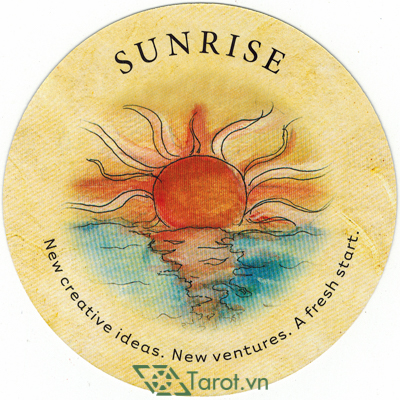 Ý nghĩa lá Sunrise trong bộ bài Tea Leaf Fortune Cards
