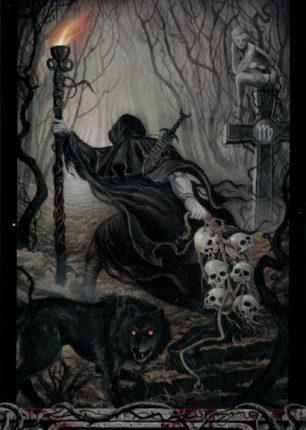 Lá Bài IX. The Hermit – Tarot of Vampyres