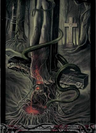 Lá Bài XII. The Hanged Man – Tarot of Vampyres