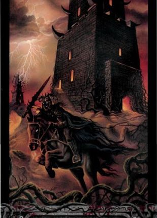 Lá Bài XVI. The Tower – Tarot of Vampyres