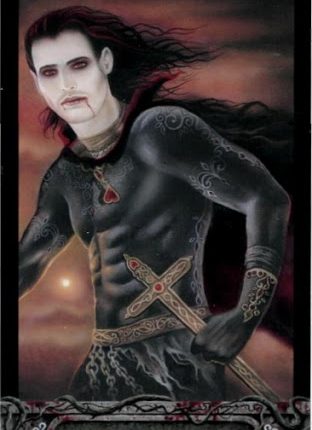 Lá Bài Prince of Scepters – Tarot of Vampyres