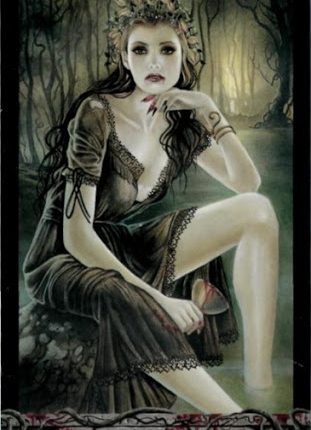Lá Bài Daughter of Grails – Tarot of Vampyres