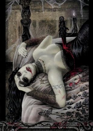 Lá Bài Ten of Knives – Tarot of Vampyres