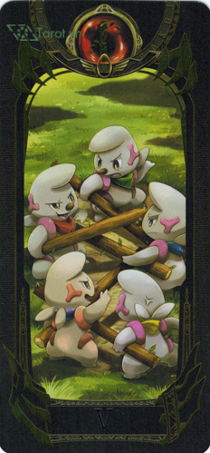 5 of wands - pokemon tarot