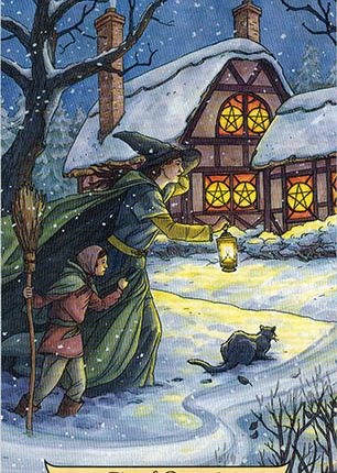 Lá Five of Pentacles – Everyday Witch Tarot